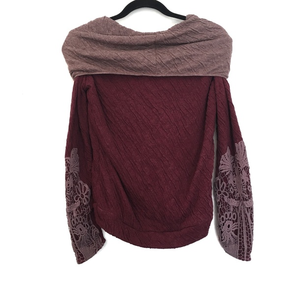 [BORDEAUX] Anthropologie 100% Cotton soft sweater